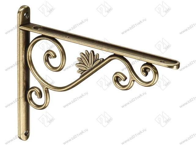 MF-170 OAB Кронштейн полки (240х23х190 мм)  оксидированная бронза <6
> 1