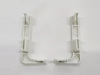 Г-образный комплект открытых заглушек (2 шт.) №1 белый <5>