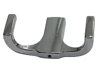 Крючок двухрожковый, хром, V LORD, в комплекте: саморез 2 шт., крепёжная планка, ключ