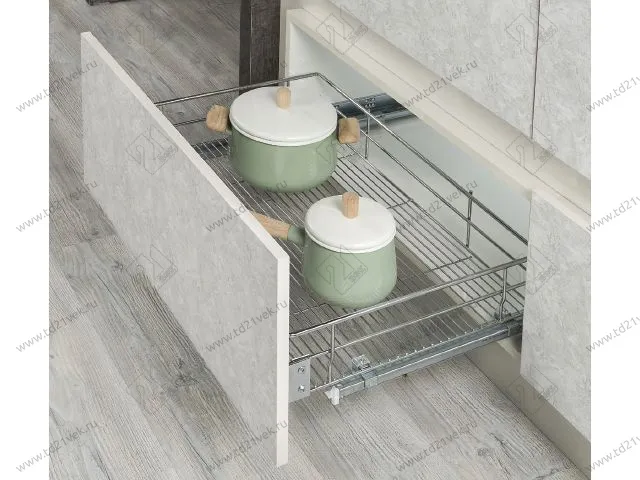 S-2344-C Выдвижная корзина с фасадным креплением в базу 500 мм, Starax, направляющие Blum Tandem, (460-480х500х160 мм) 1