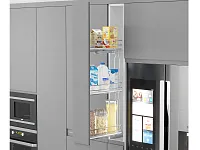 S-2927-C Выдвижная колонна в базу 200 мм, Starax, 3-х ярусная, (155х450х920 мм), левая