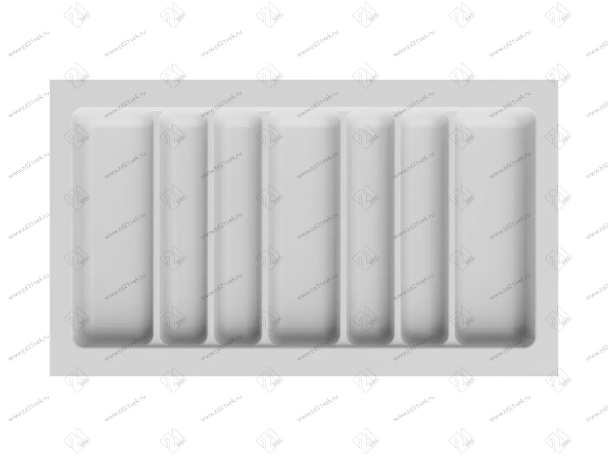 S-2690-WP Лоток для столовых приборов Starax в базу шир.900 (840x490x55 мм), белый 2