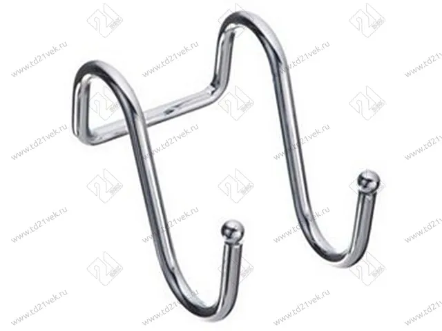 YJ-G311A/R-KR-A Крючок для рейлинга двойной  хром <50/250> 1