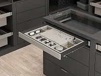 S-6417-A Ящик для ювелирных изделий в базу 800, экокожа, Starax (764x470x75 мм), антрацит