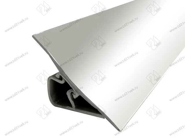 Плинтус для столешницы гибкий, белый глянец, 3 метра, Аврора 23, в комплекте заглушки и уголки 1