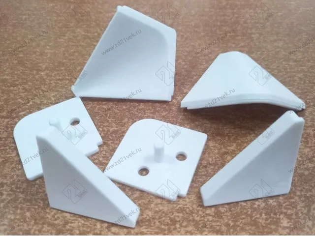 Комплект заглушек для плинтуса , белый <100> 1