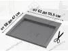 S-2262-G Поддон гигиенический под мойку Starax в базу 600мм (620x580x40) серый превью 2