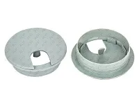 Заглушка кабель-канала, круглая, d=62 №18, серый