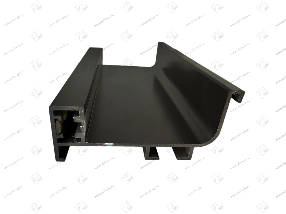 Г-образный профиль GOLA с подсветкой, черный матовый, L=3000 мм, в комплекте LED лента, крепления 6 шт., коннектор 1