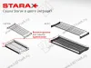 S-5171-CP-16 Сушилка для посуды с поддоном, 450 мм, для 16 ДСП, Starax, 418х295-345 мм, нержавеющая сталь (комплект посудосушителей) превью 2