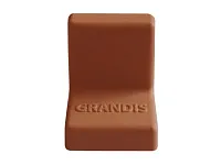 Уголок крепежный 20x20 мм толщ.1,2мм с крышкой, вишня  10-436P <400/4000>