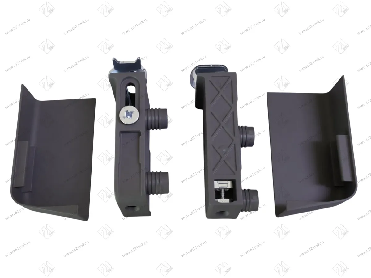 Навес для шкафа L+R, заглушки-2шт. (под запрессовку), темно-серый, Р130 1