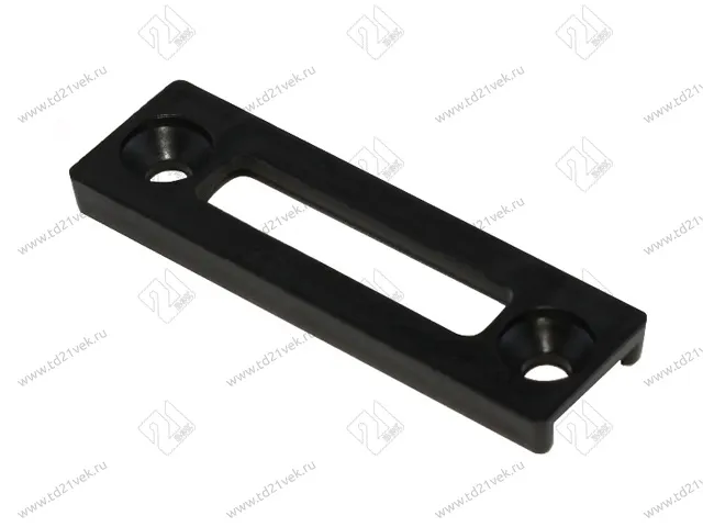 Планка под клипсу для пластикового цоколя / ЛДСП, черный 1
