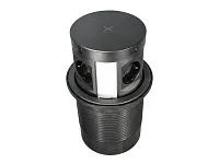 11.800.02.004 Блок розеток POP-UP ELIT черный 4XSCHUKО, беспроводная зарядка,4 Х USB