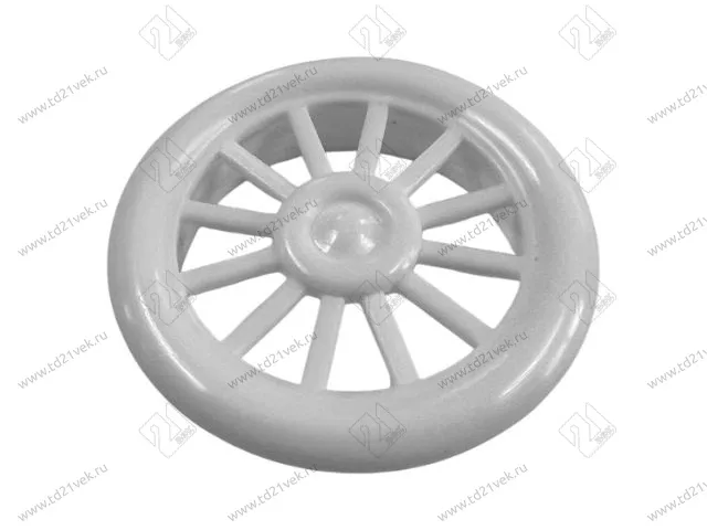 Вентиляционная решетка d40/46, h12 мм, белая 2