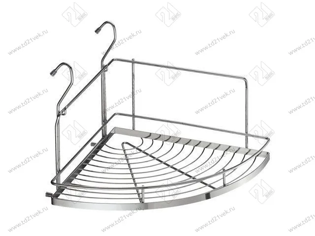 YJ-G301 Полка угловая большая (320х320х280) хром<5> 1