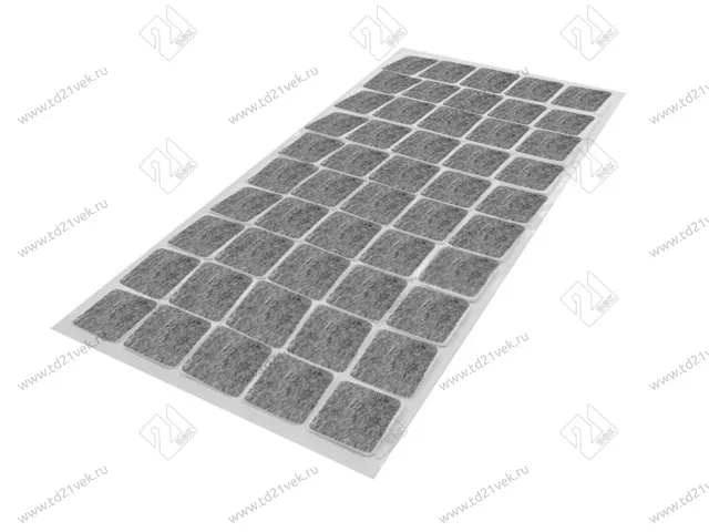 Подпятник фетровый Pacific PC 6020 GR 20*20 мм серые (на листе-50) 1