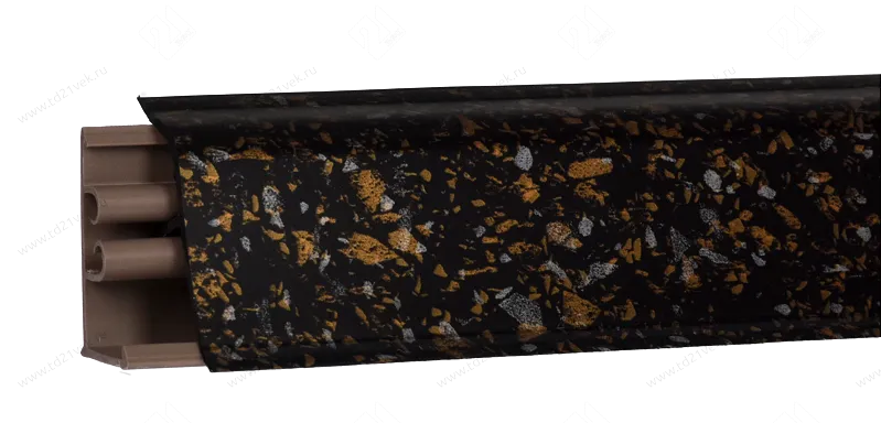Плинтус для столешниц "черная бронза матовый" 3,0 м ПВХ LB-381-6113  (№476) <1/20> 1