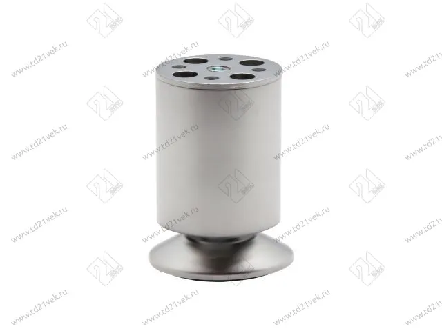 N0020-120 SC Опора мебельная регулируемая малая 50х120 мм, пятка 60мм, мат.хром <80> 1