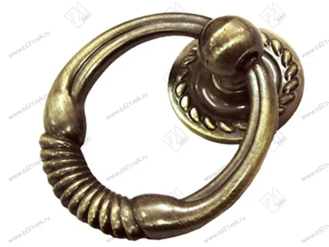 RC032AB.4 Ручка-кнопка C3220, старинная латунь <50> 1