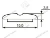 Декор "Sal-M10" <15мм>(хром) krom <125/500> превью 2