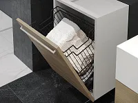 S-8114-A Корзина для белья навесная в базу 450 мм, Starax, (380х290х500 мм), антрацит