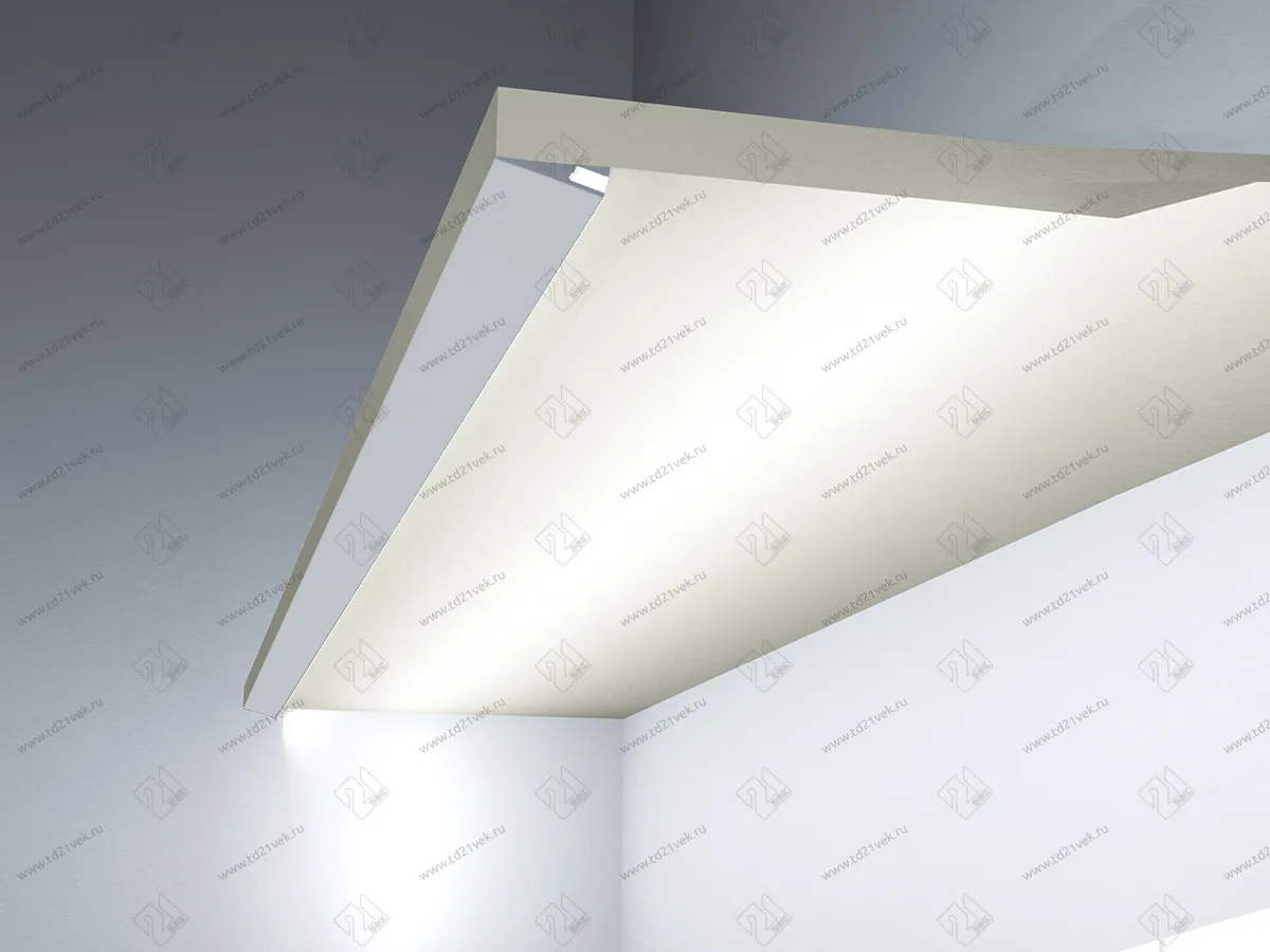 17.800.00.139 Профиль алюминиевый SOLO 2408T накладной, L=3м, без диффузора, анодированный, серебро 2