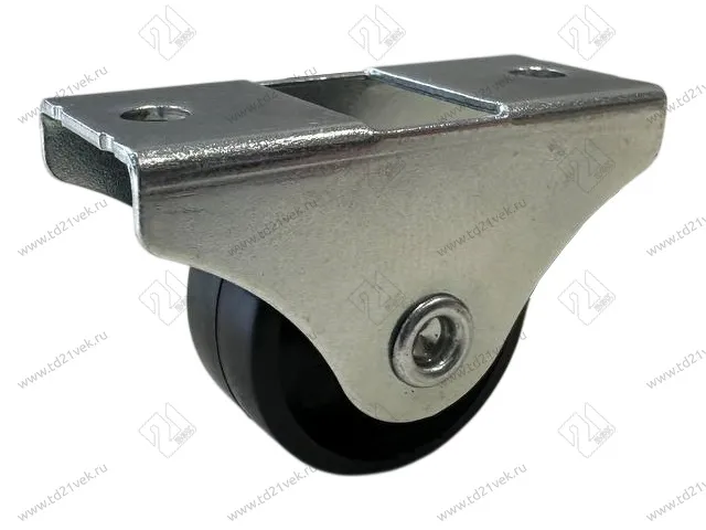 Опора колесная 102 прямоходная, d30 мм, h32 мм, нагрузка 28 кг, черный 1
