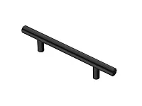 R-3010-160 BL Ручка-рейлинг D=10мм, 160 мм, матовый черный <20/100>