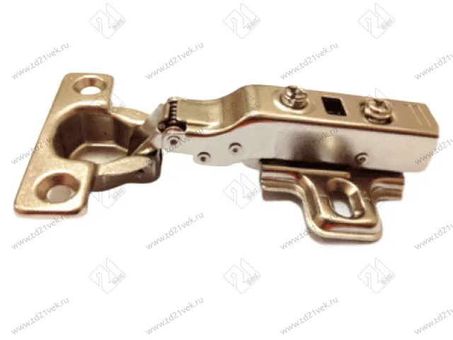 Петля мини 0 мм (накладная / чашка 26 мм) (с довод.) + планка H=0 1