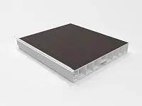 Цоколь кухонный 4м с силик.пр., венге H-100 <15>