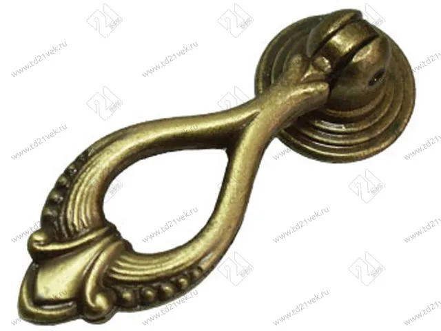 RC051AB.3 Ручка-кнопка, старинная латунь <50> 1