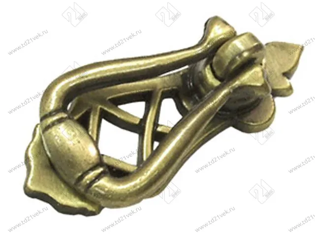 RC050AB.3 Ручка-кнопка, старинная латунь <50> 1