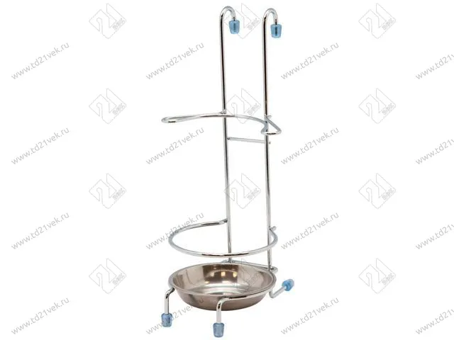 MX-431 Держатель для кух утвари настольный/навесной с поддоном из нерж стали (118х153х270) хром<30> 1