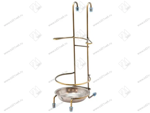 MX-431 BA Держатель для кухонной утвари настольный/навесной с поддоном из нерж стали (118х153х270) бронза 1