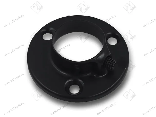 Фланец для трубы d=25мм (комплект 2шт), чёрный 1