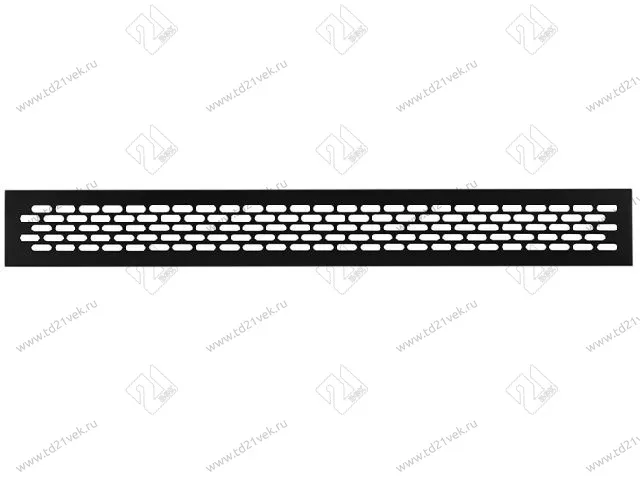 Решетка вентиляционная 480x60мм , (черный), VG-60484-20 <100> 1