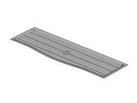 S-5212-G-01 Поддон пластиковый, Starax шир. 450 мм, серый матовый