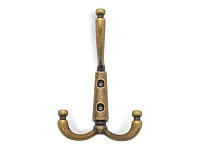 K350MAB.6  Крючок мебельный матовая старинная латунь <12>