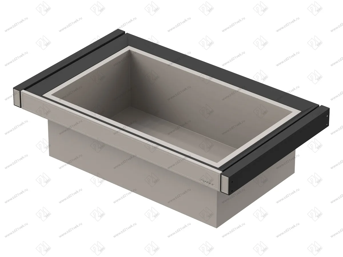 S-6430-A Ящик для хранения одежды в базу 600, экокожа, Starax (564x470x220 мм), антрацит 3