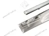 17.800.00.397 / 19.143.39.336 Профиль алюминиевый  КСС 1506W накладной L=2000мм, диффузор полуматовый, 4 клипсы, 4 заглушки с отв. серые превью 1