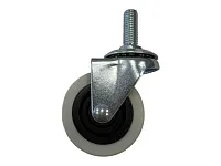 Опора колесная 322, нагрузка 30 кг, d50 мм, h56 мм, М10, резина, серый