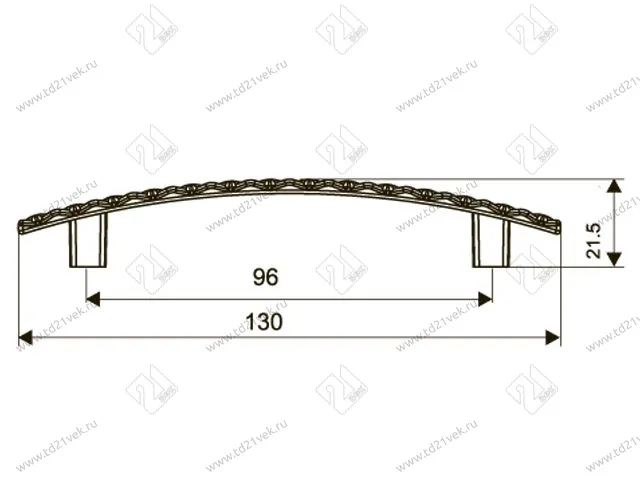 Скоба"Оскар" 5172-09/96 (медь) <50/400> 2