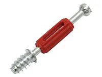 Шток эксцентрика с саморезом, для плиты 16мм (34мм) никелированный