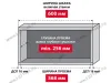 Сушка для посуды в базу 600 мм, отечественная, для ЛДСП 16мм, хром крашенный превью 3