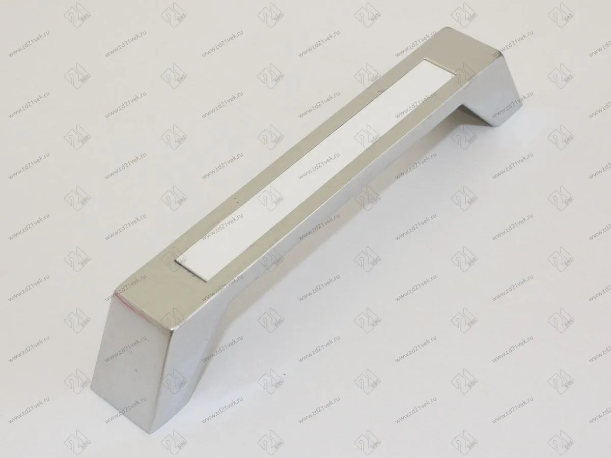 LT-128-02-20 Скоба Metax 128 мм (хром/белый) <25/125> 1