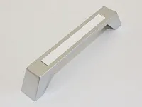 LT-128-02-20 Скоба Metax 128 мм (хром/белый) <25/125>