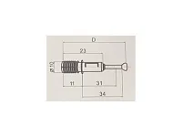 KD301034  Дюбель XSTAR L11/34мм d10мм (быстрый монтаж) <1000/2000>
