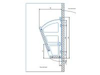 Механизм для обувниц одинарный, белый
