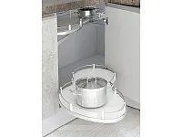 S-3015-C Волшебный угол "Лепесток" в базу 450 мм, Starax, (850х475х600 мм), левый, с антискользящим покрытием